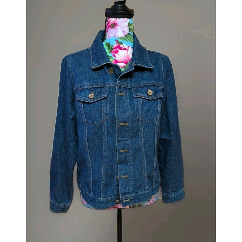 Jennifer Lauren Blues Denim Jacket Size Medium Vintage Y2K Excellent Condition